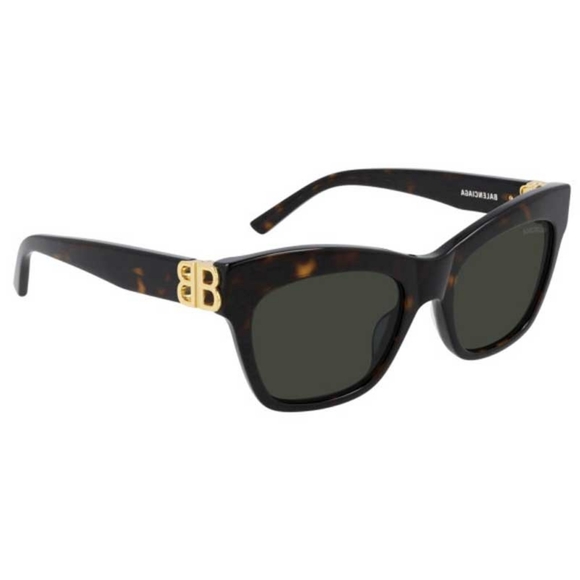 NEW BALENCIAGA BB0132S 002 DARK HAVANA CAT EYE SUNGLASSES - Picture 4 of 7